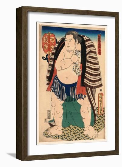 Nishi No Kata Kagamiiwa-Utagawa Toyokuni-Framed Giclee Print