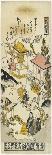 Evening Bell at Miidera Temple, C. 1730-Nishimura Shigenaga-Stretched Canvas