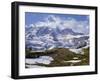 Nisqually Glacier in Foreground, with Mount Rainier, the Volcano Which Last Erupted in 1882, Beyond-Tony Waltham-Framed Photographic Print