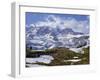 Nisqually Glacier in Foreground, with Mount Rainier, the Volcano Which Last Erupted in 1882, Beyond-Tony Waltham-Framed Photographic Print