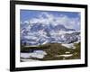 Nisqually Glacier in Foreground, with Mount Rainier, the Volcano Which Last Erupted in 1882, Beyond-Tony Waltham-Framed Photographic Print