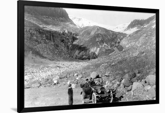 Nisqually Glacier, Rainier National Park - Rainier National Park-Lantern Press-Framed Art Print
