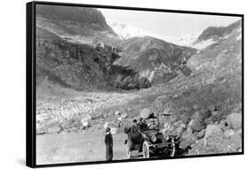 Nisqually Glacier, Rainier National Park - Rainier National Park-Lantern Press-Framed Stretched Canvas