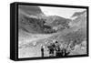 Nisqually Glacier, Rainier National Park - Rainier National Park-Lantern Press-Framed Stretched Canvas