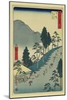 Nissaka-Ando Hiroshige-Mounted Art Print