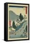Nissaka-Ando Hiroshige-Framed Stretched Canvas