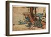 Nissaka-Katsushika Hokusai-Framed Giclee Print