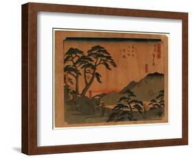 Nissaka-Utagawa Hiroshige-Framed Giclee Print