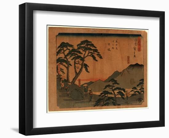 Nissaka-Utagawa Hiroshige-Framed Giclee Print