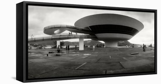 Niteroi Contemporary Art Museum Designed by Oscar Niemeyer, Niteroi, Rio De Janeiro, Brazil-null-Framed Stretched Canvas