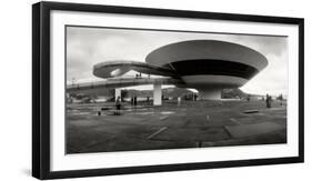 Niteroi Contemporary Art Museum Designed by Oscar Niemeyer, Niteroi, Rio De Janeiro, Brazil-null-Framed Photographic Print