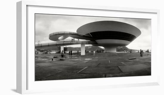 Niteroi Contemporary Art Museum Designed by Oscar Niemeyer, Niteroi, Rio De Janeiro, Brazil-null-Framed Photographic Print