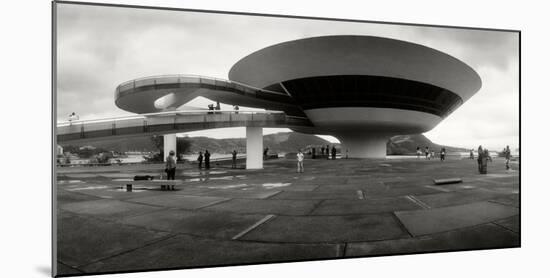 Niteroi Contemporary Art Museum Designed by Oscar Niemeyer, Niteroi, Rio De Janeiro, Brazil-null-Mounted Photographic Print