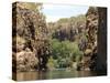 Nitmiluk Gorge in Hard Sandstone, Katherine, Northern Territory, Australia, Pacific-null-Stretched Canvas