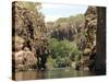 Nitmiluk Gorge in Hard Sandstone, Katherine, Northern Territory, Australia, Pacific-null-Stretched Canvas