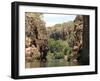 Nitmiluk Gorge in Hard Sandstone, Katherine, Northern Territory, Australia, Pacific-null-Framed Photographic Print