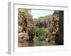 Nitmiluk Gorge in Hard Sandstone, Katherine, Northern Territory, Australia, Pacific-null-Framed Photographic Print