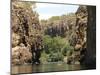 Nitmiluk Gorge in Hard Sandstone, Katherine, Northern Territory, Australia, Pacific-null-Mounted Photographic Print