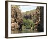 Nitmiluk Gorge in Hard Sandstone, Katherine, Northern Territory, Australia, Pacific-null-Framed Photographic Print