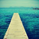 Boardwalk in Ses Illetes Beach in Formentera, Balearic Islands-nito-Art Print