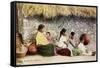 Nitpicking Beggars, Mexico-null-Framed Stretched Canvas