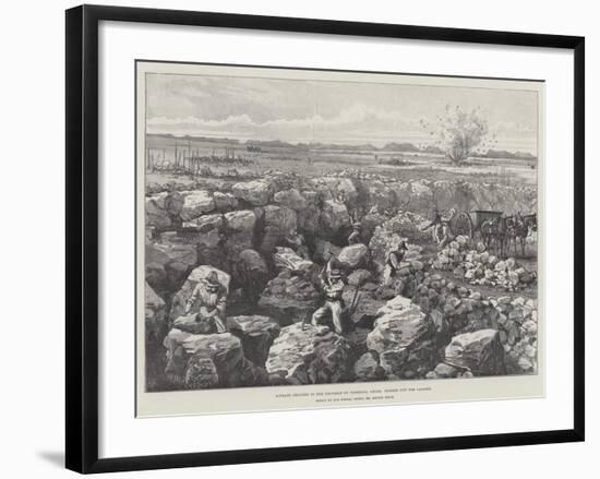 Nitrate Grounds in the Province of Tarapaca, Chile, Digging Out the Caliche-Melton Prior-Framed Giclee Print