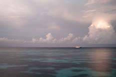 Boat on Lagoon at Morning-nitrogenic.com-Photographic Print