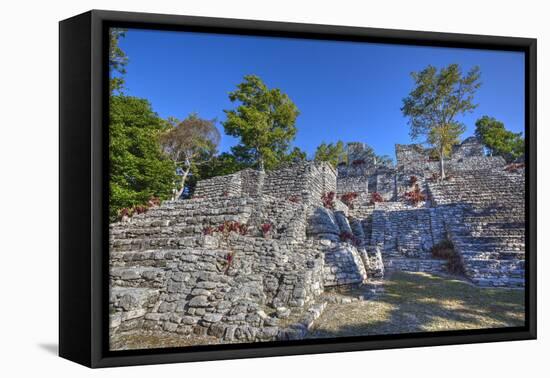 Nivel B, the Acropolis, Kinichna, Mayan Archaeological Site, Quintana Roo, Mexico, North America-Richard Maschmeyer-Framed Stretched Canvas