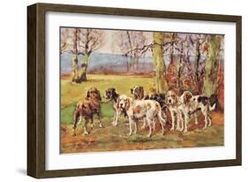 Nivernais Griffons-Baron Karl Reille-Framed Art Print