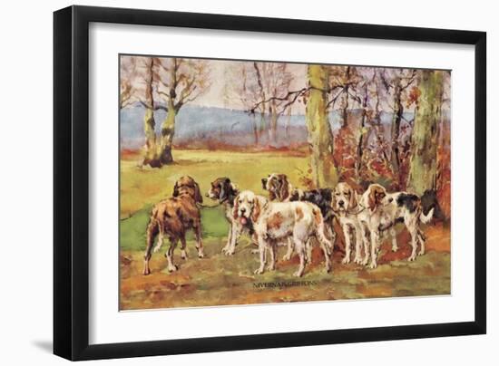 Nivernais Griffons-Baron Karl Reille-Framed Art Print