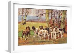 Nivernais Griffons-Baron Karl Reille-Framed Art Print