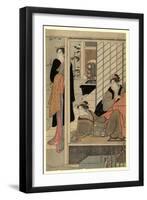 Niwa No Yukimi-Torii Kiyonaga-Framed Giclee Print