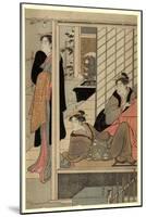 Niwa No Yukimi-Torii Kiyonaga-Mounted Giclee Print