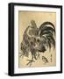 Niwatori, Hen and Chick. [Between 1804 and 1818], 1 Print : Woodcut, Color ; 22.1 X 17-Utagawa Toyohiro-Framed Giclee Print