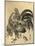 Niwatori, Hen and Chick. [Between 1804 and 1818], 1 Print : Woodcut, Color ; 22.1 X 17-Utagawa Toyohiro-Mounted Giclee Print