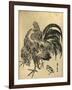 Niwatori, Hen and Chick. [Between 1804 and 1818], 1 Print : Woodcut, Color ; 22.1 X 17-Utagawa Toyohiro-Framed Giclee Print