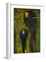 Nixen-Silberfische (Water nymphs-silverfish). Oil on canvas (1894) 82 x 52 cm.-Gustav Klimt-Framed Giclee Print