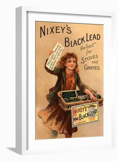 Nixey's, Black Lead Products, UK, 1890-null-Framed Giclee Print