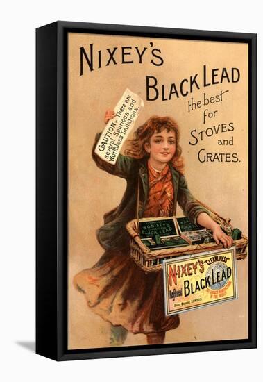 Nixey's, Black Lead Products, UK, 1890-null-Framed Stretched Canvas