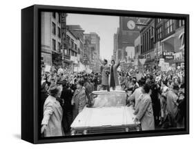 Nixon Campaigning-Alfred Eisenstaedt-Framed Stretched Canvas