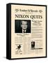 Nixon Quits-The Vintage Collection-Framed Stretched Canvas