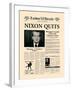 Nixon Quits-The Vintage Collection-Framed Art Print