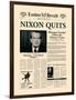 Nixon Quits-The Vintage Collection-Framed Art Print