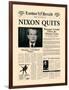 Nixon Quits-The Vintage Collection-Framed Art Print