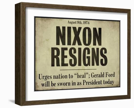 Nixon-null-Framed Giclee Print