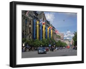 Nk (Nordiska Kompaniet) Department Store, Hamngatan, Stockholm, Sweden-Peter Thompson-Framed Photographic Print