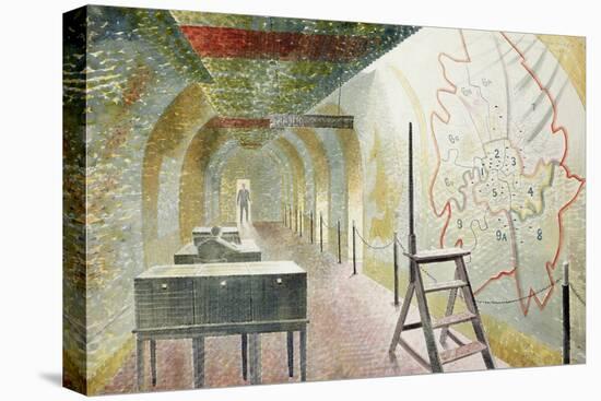 No 1 Map Corridor, 1940-Eric Ravilious-Stretched Canvas