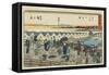 No.1: Nihonbashi, 1847-1852-Utagawa Hiroshige-Framed Stretched Canvas