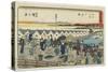 No.1: Nihonbashi, 1847-1852-Utagawa Hiroshige-Stretched Canvas