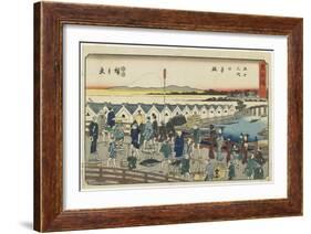 No.1: Nihonbashi, 1847-1852-Utagawa Hiroshige-Framed Giclee Print